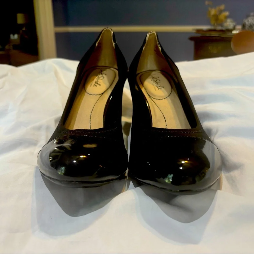 Life Stride W 11 Black Parigi Stretch Pumps New Never Worn - Picture 2 of 9